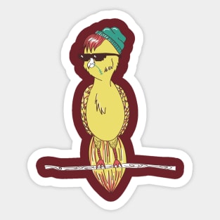 Fuck yeah bird Sticker